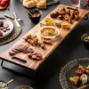 CASA ACACIA LUX Planche à Servir Noir, Naturel* Plats À Servir