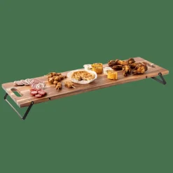 CASA ACACIA LUX Planche à Servir Noir, Naturel* Plats À Servir