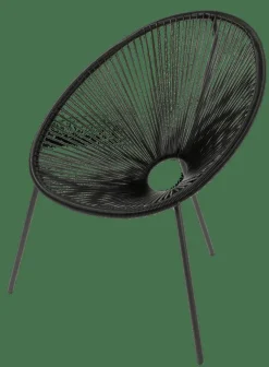 CASA ACAPULCO Chaise Lounge Noir* Fauteuils De Jardin