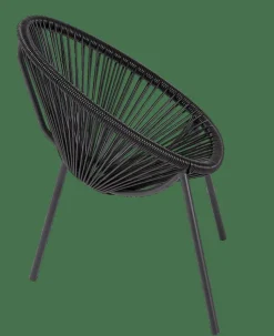 CASA ACAPULCO Chaise Pour Enfants Noir*Enfant Kids|Chaises Pour Enfants