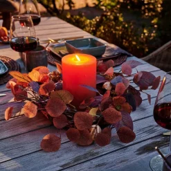 CASA AUTUMN Couronne De Feuilles Brun* Décorations À Suspendre|Automne