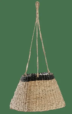 CASA BAKU Pot à Suspendre Noir, Naturel* Porte-Plantes À Suspendre