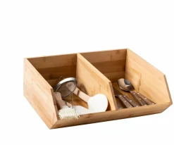 CASA BAMBOO Armoire à Tiroirs 2 Tiroirs Naturel* Accessoires Bureau|Commodes