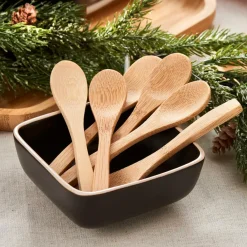 CASA BAMBOO Cuillères Set De 6 Naturel* Ménagères