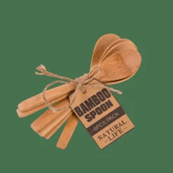 CASA BAMBOO Cuillères Set De 6 Naturel* Ménagères