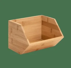CASA BAMBOO Organisateur Empilable Naturel* Boîtes Métalliques|Boîtes De Conservation