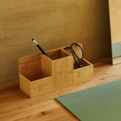 CASA BAMBOO Plumier Naturel* Boîtes De Rangement|Accessoires Bureau