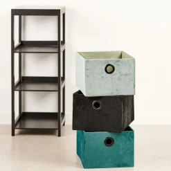 CASA BASIC Panier Pliable Noir* Paniers Tiroirs