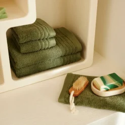CASA BIO SOFT Serviette De Bain Vert Foncé* Serviettes De Bain