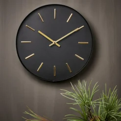CASA BLACK Horloge Murale Noir* Horloges