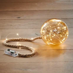 CASA BLOXEM Boule Déco Avec 21 LEDs Doré* Ampoules Led