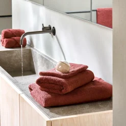CASA B-LUX Drap De Bain Rouge* Draps De Bain