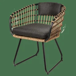 CASA BONES Chaise Noir* Chaises De Jardin