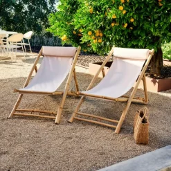 CASA CABO Blanc, Naturel* Chaises De Plage