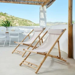 CASA CABO Blanc, Naturel* Chaises De Plage