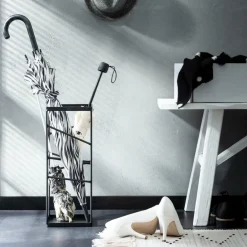 CASA CAOS Bac à Parapluies Noir* Bacs Parapluies