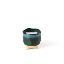 CASA CERAMIC Bougie Dans Un Pot Bleu* Bougies