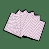 CASA CHEVRON Set De 20 Serviettes Mauve* Serviettes