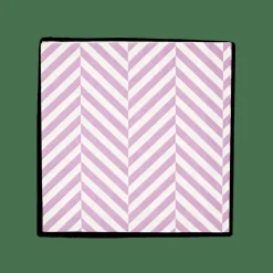 CASA CHEVRON Set De 20 Serviettes Mauve* Serviettes