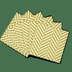 CASA CHEVRON Set De 20 Serviettes Vert* Serviettes