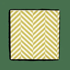 CASA CHEVRON Set De 20 Serviettes Vert* Serviettes