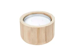 CASA CITRONELLA WOOD Bougie De Jardin Blanc* Bougies De Jardin