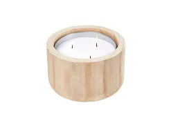 CASA CITRONELLA WOOD Bougie De Jardin Blanc* Bougies De Jardin