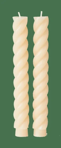 CASA CURL Bougies Set De 2 Beige* Bougies