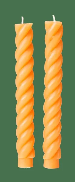 CASA CURL Bougies Set De 2 Ocre* Bougies