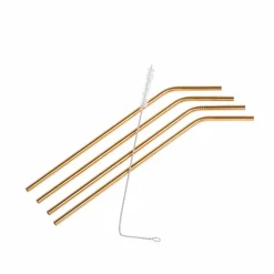 CASA FANCY Pailles à Cocktail Avec Brosse Argent* Cocktail Accessoires