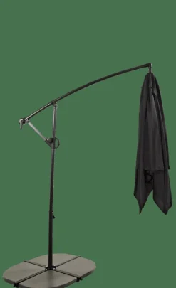 CASA FIJI Parasol Déporté Sans Pied De Parasol Noir* Parasols