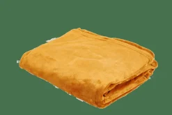 CASA FLANELLA Plaid Jaune Foncé* Plaids