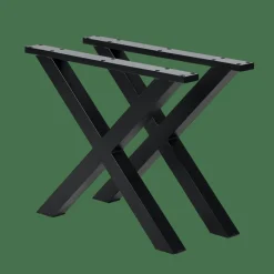 CASA FORMAX Table De Jardin Avec Pieds X Natural/noir* Tables De Jardin