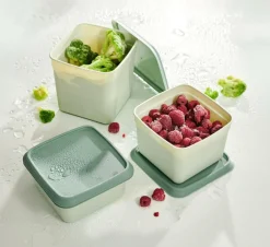 CASA FREEZER Boîtes Congélation Set De 10 Menthe, Vert Foncé* Boîtes De Conservation