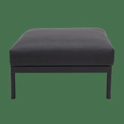 CASA HANNA Lounge Teck Repose-pied Noir, Naturel* Salon De Jardin