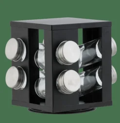 CASA INDUSTRIA Carrousel à épices 8 Récipients Noir* Pots À Épices