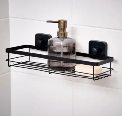 CASA INDUSTRIA Panier De Douche Avec Ventouses Noir* Accessoires De Douche