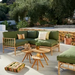 CASA ISLAND ECO Coussin De Jardin Chaise Longue Aqua* Coussins De Jardin