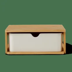 CASA KONDO Organisateur 1 Tiroir Blanc, Naturel* Accessoires Bureau