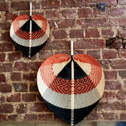 CASA LANKA Éventail Noir, Brun, Naturel* Decoration Murale|Figures Déco