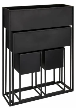 CASA LARGO Pot De Fleurs Noir* Supports Pour Plantes