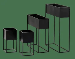 CASA LARGO Pot De Fleurs Noir* Supports Pour Plantes