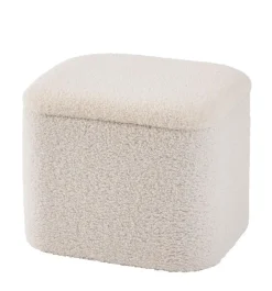 CASA LIAM Avec Rangement Blanc* Poufs De Rangement