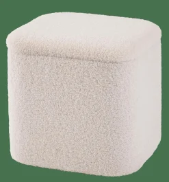 CASA LIAM Pouf Avec Rangement Blanc* Poufs De Rangement