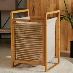 CASA LINOLUX BAMBOE Panier à Linge Naturel* Paniers À Linge