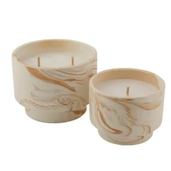 CASA MARBLE Bougies D'extérieur Blanc, Orange* Bougies De Jardin