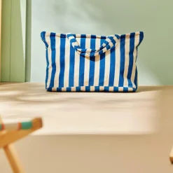 CASA MARIO Sac à Longues Anses Bleu* Sacs Shopping