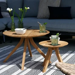 CASA MARROW Table Lounge Naturel* Tables Basses De Jardin