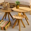 CASA MARROW Table Lounge Naturel* Tables Basses De Jardin