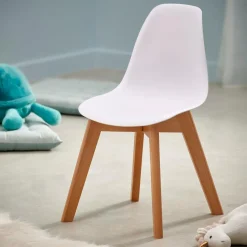 CASA MATHIAS Chaise Pour Enfants Blanc, Naturel*Enfant Kids|Meubles Pour Enfants